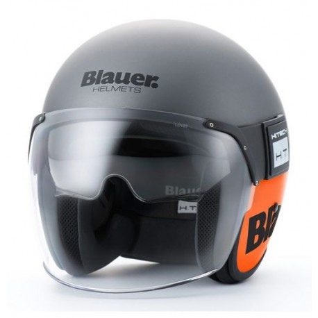 Casco Moto Blauer Pilot 1.1 Nero Opaco Bianco in Stock