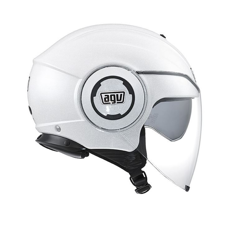 Agv casco jet moto Fluid nero opaco helmet casque